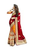 Fashions Trendz Indian Women Designer Party wear Deep red Saree Sari R-13628