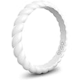 Enso Rings Stackable Silicone Wedding Rings – Multiple Designs for Everyday Wear - Comfortable and Flexible