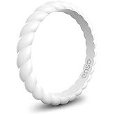 Enso Rings Stackable Silicone Wedding Rings – Multiple Designs for Everyday Wear - Comfortable and Flexible