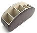 Homeze PU Leather Remote Control Holder and Caddy Organizer Stand for TV Remote and Table Top