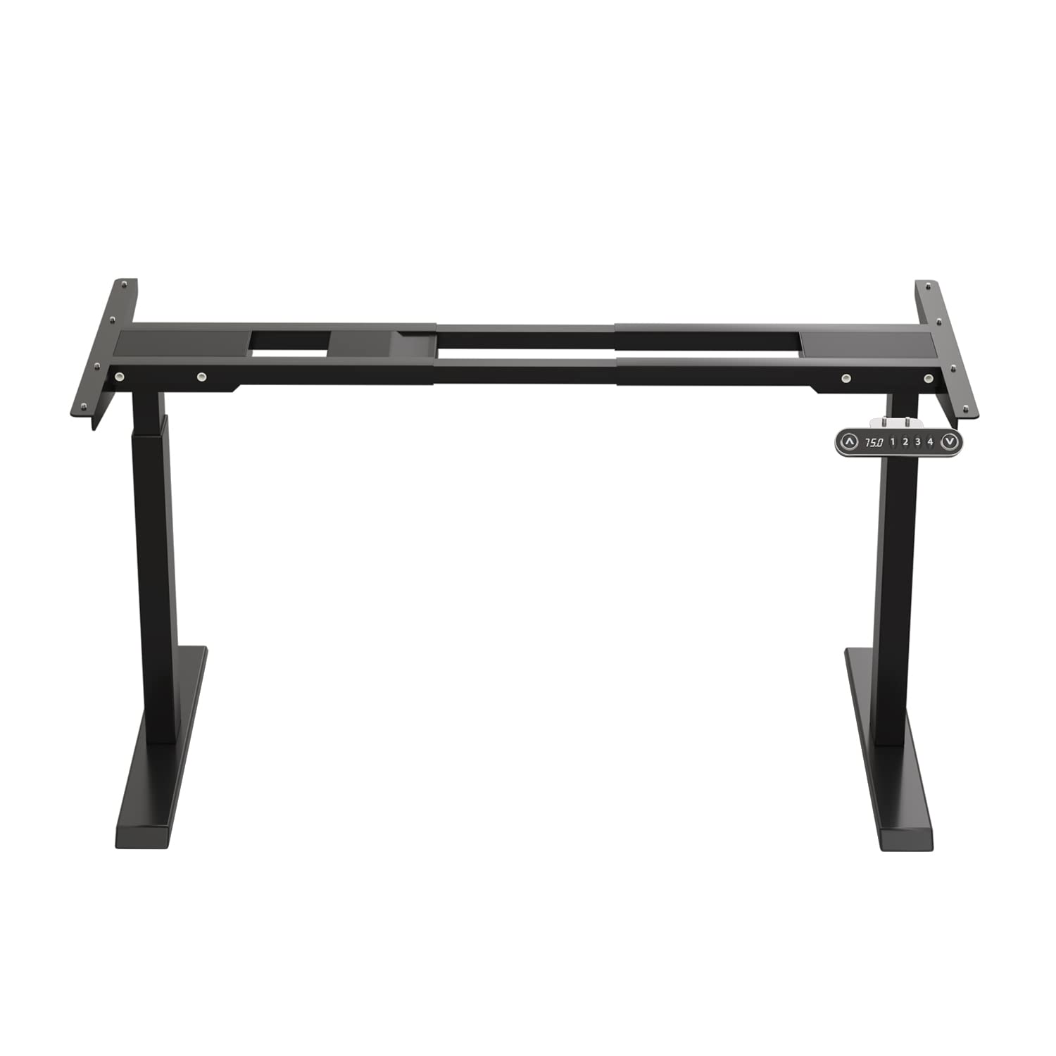 Photo 1 of Jceet Dual Motor Electric Standing Desk Frame Workstation, Ergonomic Sit to Stand Height Adjustable Base with Memory Presets Controller (Black Frame only)