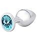 Akstore Medium Fetish Anal Plug Butt Personal Sex Massager(Light Blue)