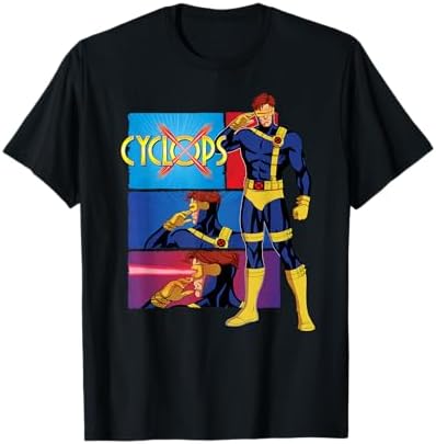 Amazon.com: Marvel X-Men Cyclops Retro Neon Triangle Graphic T
