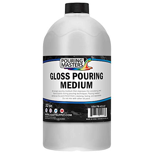 U.S. Art Supply Professional Gloss Pouring Effects Medium, 32 oz