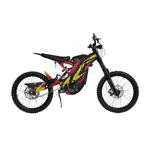 Carbon Fiber Surron Light Bee Graphics Kit Wrap - Tribal Red - Sur-Ron Skin - P…