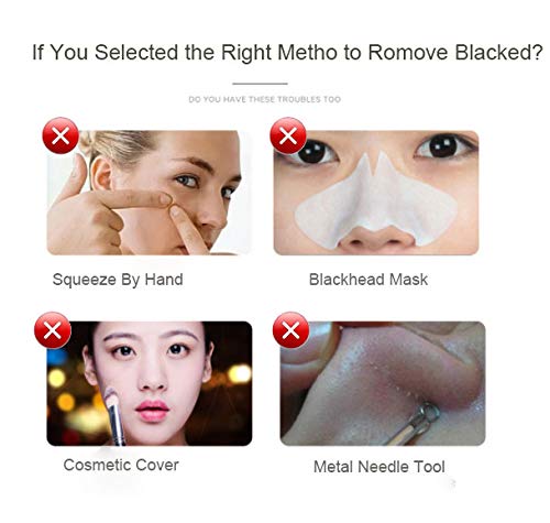 Blackhead Remover Vacuum Pore Cleaner, Wisfun Facial Pore Blackhead Extractor Tool Acne Comedo Removal Suction Beauty Device with 3 Adjustable Suction and 4 Replacement Probes