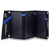 Solar Charger,PowerGreen 21W Folding Solar Panel Charger with Dual USB Ports for All 5V Digital Cell Phones,Emergency Camping&Hiking