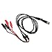 Vktech 2pcs 110cm BNC Q9 to Dual Alligator Clip Oscilloscope Test Probe Leads