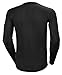 Helly Hansen Men's HH LIFA Stripe Crew Base Layer, 998 Black, X-Large