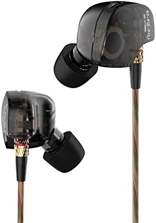 KZ ATE Hi-Fi IEM Sports Headphones with Copper Driver Ear Hook and Foam Eartips Specially for Music Fans Mic Edition - Image 3