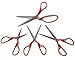 Scissors Set - 4 Pack Piece Multi Purpose Cutting Set - 8", 7", 6.5" and 5.5" - Stainless Steel - Household, Office, Student, Kids, School, Student