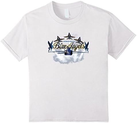 Kids Blue Angels T-Shirt Navy Kids Women Boys Youth Gifts Plane 6 White