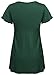 Tencole Womens Short Sleeves Round Neck Pleated Tops Casual Shirts Green 2XL