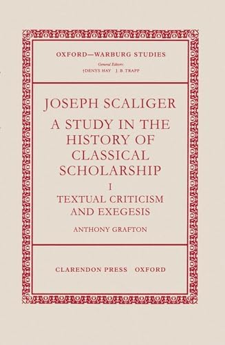 Amazon.com: Joseph Scaliger: A Study in the History of Classical