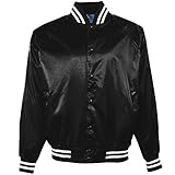 Augusta Sportswear 3611 Youth's Striped Satin Baseball Jacket