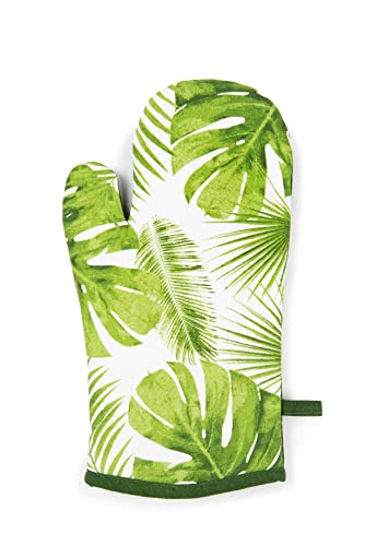 Excelsa Foliage Oven Glove, One Size, 100% Cotton Lining, Polyester Filling