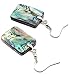 Natural Double-faced Abalone Shell Rectangle Drop Dangle Hook Earrings Jewelry for Women