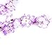 2X Artificial Azalea Garland Silk Flower Vine Wedding Garden Decoration - Purple