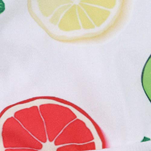 GUAngqi Round Electric Fan Dustproof Cover, Damp-Proof Cover for Pedestal Fan, Floor Fan, Table Fan, Wall Fan Decoration,Fruit Slice
