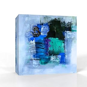 Wall26-Canvas Wall Art-Abstract Colorful Oil Painting-Giclee Painting Wall Bedroom Living House Decoration Home Art - 12x12 inches