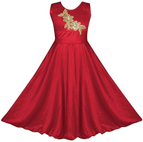 Sat Creation bebi Girls Birthday Frock Dress Flower Gown_3-12 Years