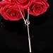 VK Accessories 3 Sets Multilayered Lace Chokers with Feather Rose Peadant Necklaces White Blue and Brown