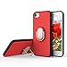 iPhone 7 Plus Ring Holder Case Rock Anti-Scratch Ultra Thin Soft TPU Cover Built-in Ring Grip Kickstand Perfect Fit Defender for Apple iPhone 7 Plus 5.5 inches (iPhone 7 Plus Red)