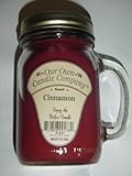 13 oz CINNAMON Scented Jar Candle (Our Own Candle Company Brand) Made in USA - 100 hr burn time
