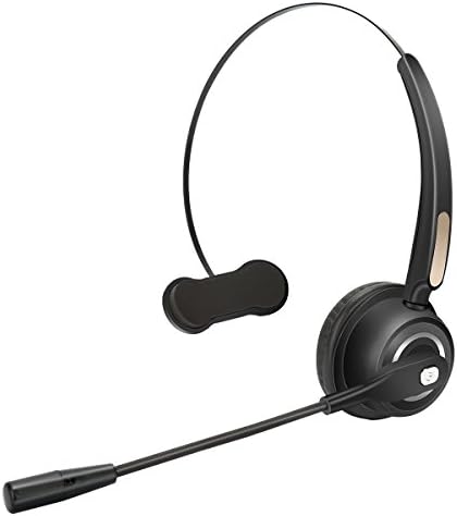 Truck Driver Headset/Bluetooth Phone Headset with Microphone,12hrs Talk Time Office Bluetooth Headset with Noise Canceling ,Bluetooth Headphones for Cell Phone,Computer,Car,Call Center,Support Music