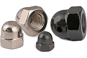 Banssy 1/2/5/10pcs M3 M4 M5 M6 M8 M10 M12 Nickel Plated Acorn Cap Dome Nuts Cap Black Steel Carbon Steel Acorn Hexagon Cap Nu
