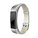 SWEES Genuine Leather Bands Compatible with Alta & Alta HR, Genuine Leather Band with Buckle Replacement Wristband Small & Large Women Men, Silver, Gold, Black, Brown, Pink, Grey