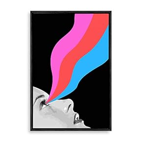 Framed Abstract Colorful Home Artwork for Living Room Bedroom