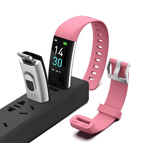 ENGERWALL Fitness Tracker with Step Counter /Calories /Stopwatch, Activity Tracker with Heart