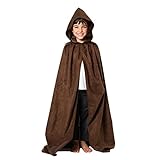 Charlie Crow Dark Brown Cloak or Cape with Hood