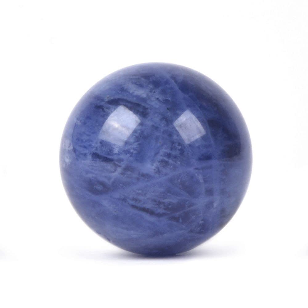 Photo 1 of Justinstones Natural Sodalite Tumble 20mm Gemstone Healing Crystal Energy Ball Round Sphere Specimen Collection Pocket Palm Worry Stone(Pack of 5)