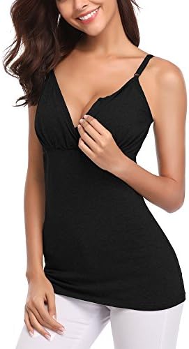 Derssity Nursing Tank Tops Maternity Shirt Nursing Cami Pregnancy Clothes for Breastfeeding