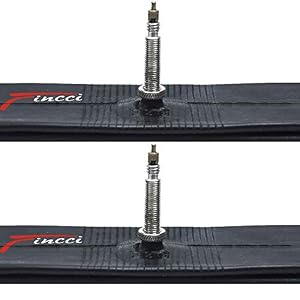 Fincci Pair 700 x 32c 35c 38c 48mm Presta Valve Inner Tubes for Cycle Race Road Hybrid Touring Bicycle Bike (Pack of 2)