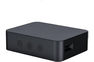 GENTECHVVYBUY Optical Bluetooth 5.0 Transmitter Receiver for TV to Headphones with Volume Control, Low Latency Wireless Audio Adapter Support AUX/Coaxial/Optical Audio Inputs for TV/PC/Airplane, No Battery