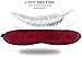 Fitglam Natural Silk Sleep Mask, Best Sleeping Mask Eye Mask Eye Cover for Travel, Nap, Meditation, Blindfold with Adjustable Strap for Men, Women and Teenagers (Burgundy)