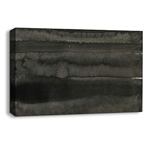 Canvas Wall Art Abstract Ink Feature Painting Artwork for Home Prints Framed - 12x18 inches