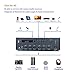 KEiiD Bluetooth 5.0 Stereo Digital Amplifier Receiver RMS 2X 40W for Home Audio Bookshelf Passive Speakers BGM Music System, Compact with FM Radio/USB/TF/ AUX/MP3/Mic, Remote Control Sleep Timerthumb 3