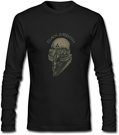 Ideas Men's Black Sabbath Tour '78 Tony Stark Long Sleeves T-Shirt Black M