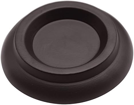 WOGOD Piano Caster Cups, Solid wood Upright Piano Caster Cups Piano Pads for Wood Floors.(1 Set of 4 - Brown)