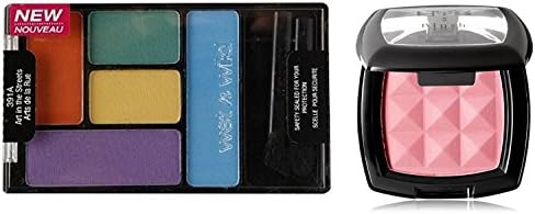 KIXTI 2 Pcs: WET N WILD Color Icon Eyeshadow Palette 5 Pan - Art in the Streets and NYX Cosmetics Powder Blush, Peach
