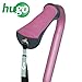 Hugo Adjustable Offset Handle Cane with Reflective Strap, Rose