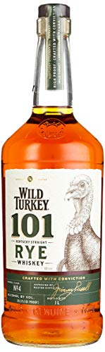Wild Turkey Kentucky Rye Whiskey - Kraftvoller Whiskey aus den USA - ideal für Cocktails und Mixgetränke - 50,5% Vol…