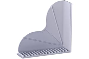 FACULX Silicone Shower Splashes-Guard With Suction Cups, Leak-Proof Corner Water Blocker For Bathtub, Reusable Flexible Seal 