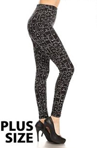 Ladybird Line Super Soft and Fun Style Dog Line Print Legging Plus Size