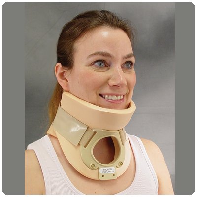 Rolyan Two Piece Collar, X-Large 4.25 H, Medical Neck Brace for Immobilization of the Neck and Head, Has a Neck Opening 