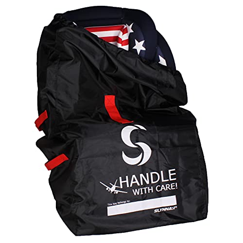 Slynnar Car Seat Travel Bag for Airplane Gate Check Bag Fits